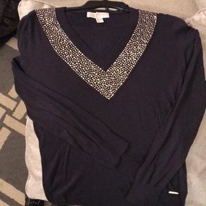 Navy with gold accent Michael Kors shirt